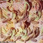 Bas-relief with Celestial Fairies (Feitian), Northern Wei, Dunhuang