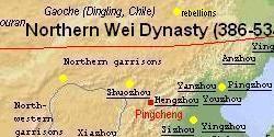 Map Northern Wei