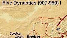 Map Five Dynasties